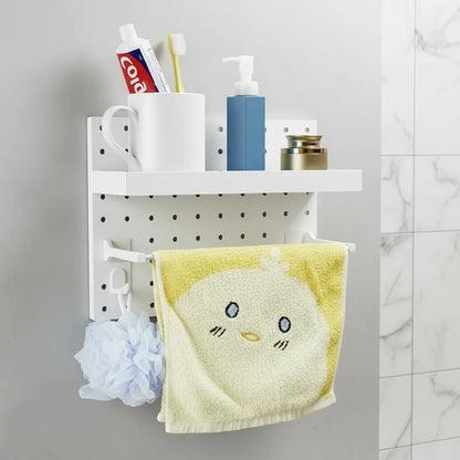 Organizador Estante Pared Baño Cocina Multiuso 30x26x8cm Blanco