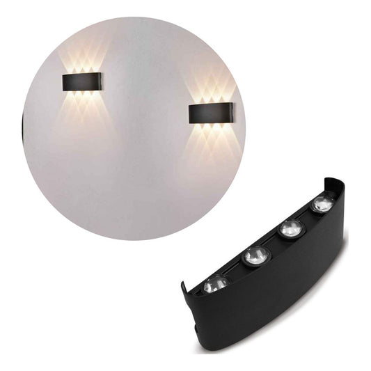 Foco Pared Aplique Exterior Lampara Bidireccional Luminaria
