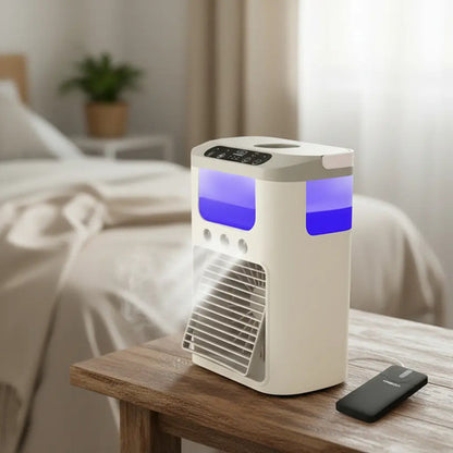 Enfriador Portatil Con Agua Hielo Mini Ventilador Usb Varios