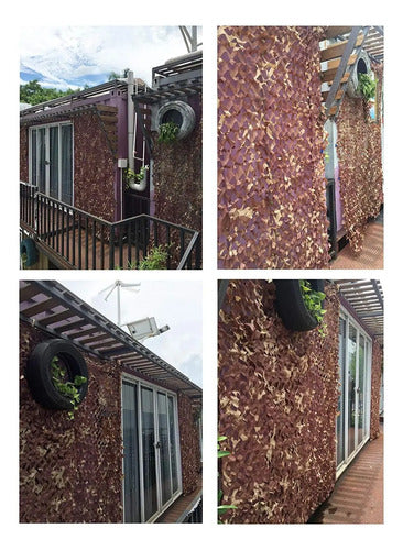 Toldo Malla Sombra Poliester Camuflado 3x3 Anticorrosion