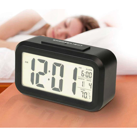 Reloj Despertador Rectangular Con Numeros Grandes