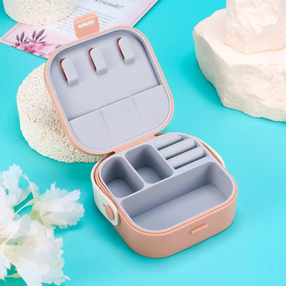 Min Caja Organizador Joyas Anillos Accesorios Joyero 9x9x4cm Aleatorio