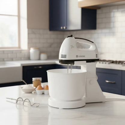 Batidora Mano Pie Pedestal Bowl 2.5l 7 Velocidades 260w Blanco 50/60hz