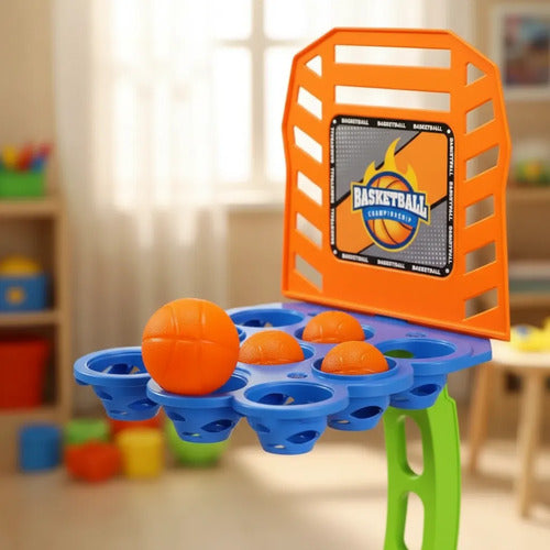 Tablero Basket Mesa Catapulta 2 Aros Intercambiables Juego