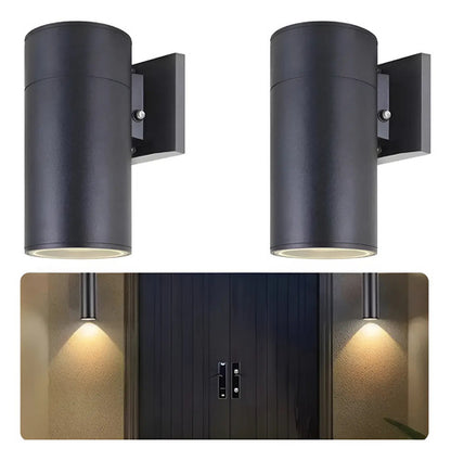 Set X2 Foco Pared Aplique Exterior Lampara Unidireccional