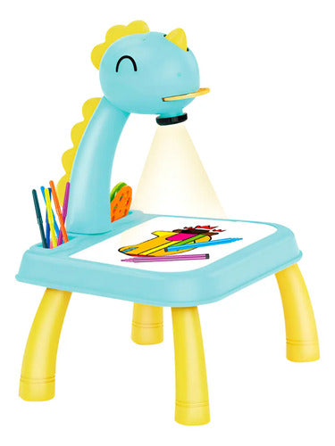 Mesa De Dibujo Infantil C/ Proyector Luz Música Y Accesorios