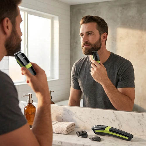 Cortapelo Maquina De Cortar Pelo Hombre Inalambrica Negro