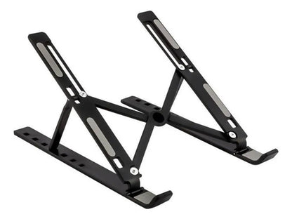 Soporte Portatil Base Plegable Notebook Ajustable Escritorio Negro