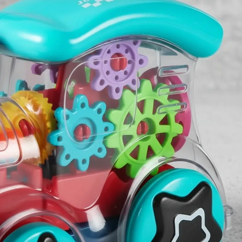 Tren Automático Transparente Juguete Luces Música Infantil Sin Personaje