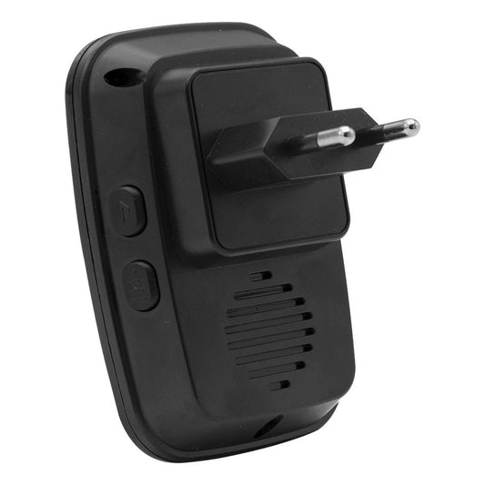 Timbre Inalambrico Exterior 38 Tonos Negro 220v