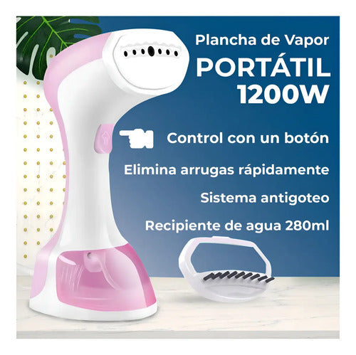 Plancha Vertical 1200w Vapor Electrica Color Variable