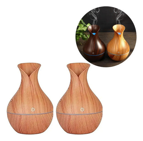 X2 Humidificador Perfumador Aromatizador Ambiente Marron/ Marron Claro
