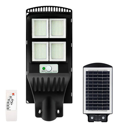 Foco Solar Reflector Led Exterior Sensor De Movimiento 120w Negro Blanco