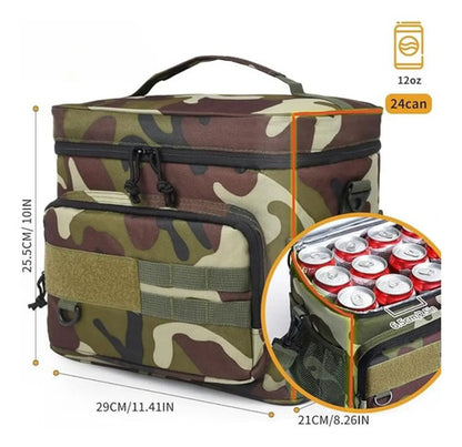 Bolso Termico Conservadora Aislante Camuflado Camping 15 Lt Camuflado