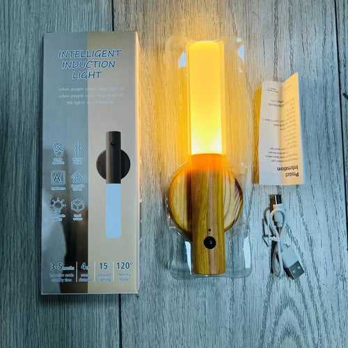 Lámpara De Pared Con Sensor De Movimiento, Luz Nocturna, Luz Marrón