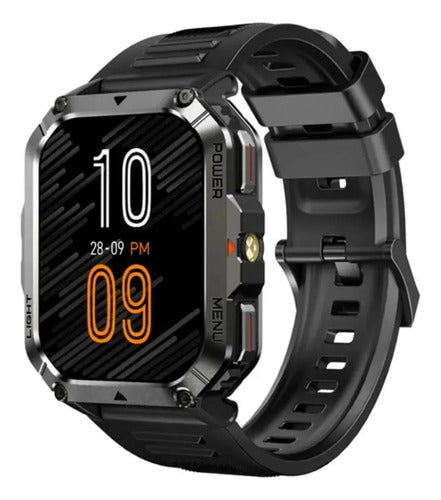 Smartwatch Reloj Inteligente Deportivo Llamadas Ios Android Aleatorio Deportiva Táctica Con Textura Antideslizante Negro Mate/negro Texturizado Gris Titanio / Negro Grafito