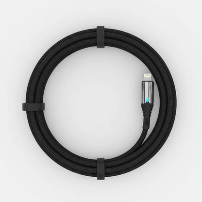 Cable Carga Rapida Ios Reforzado Carga Y Datos 1 Metro Usb A Negro
