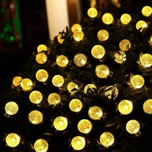 Guirnalda Solar Guia Luces Led Calidas Lamparas Decorar 10mt