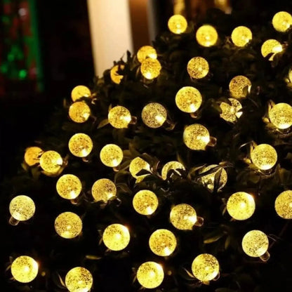 Guia Solar Guirnalda Luces Led Calidas Lamparas Decorar 10mt