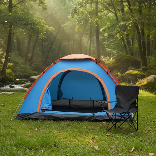 Carpa 6 Personas Iglu 220x250cm + 4 Sillas Plegables Camping Varios