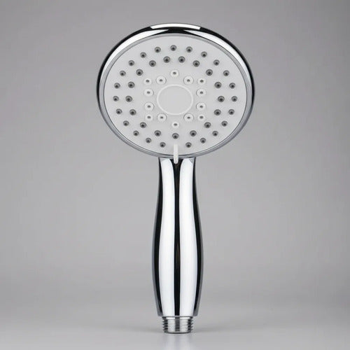 Duchero Ducha Con Luz Led 7 Funciones Temperatura Mango Baño Plateado