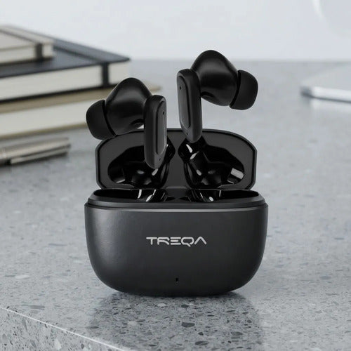 Auriculares Bluetooth Inalámbricos Reducción Ruido Estuche Negro