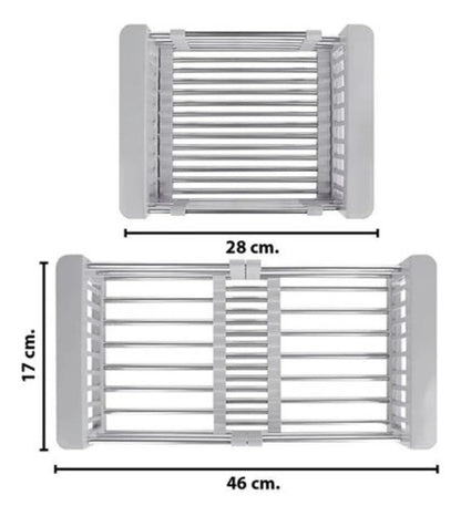 Escurridor Extensible Pileta De Acero Inoxidable Cocina Varios