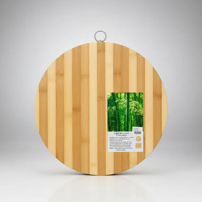Tabla Redonda Madera Cocina Picar Servir 30cm Práctica Madera Natural