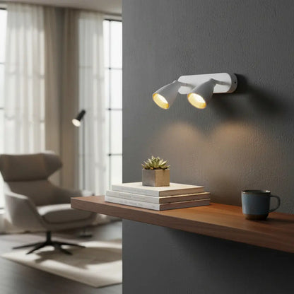 Foco Pared Techo Aplique Luminaria Lampara Blanco Blanco
