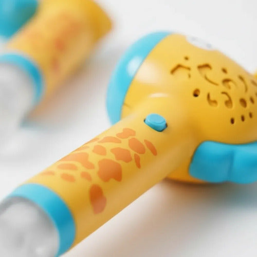 Pistola Lanzador Burbujas Automática Jirafa Luz Led Infantil Aleatorio