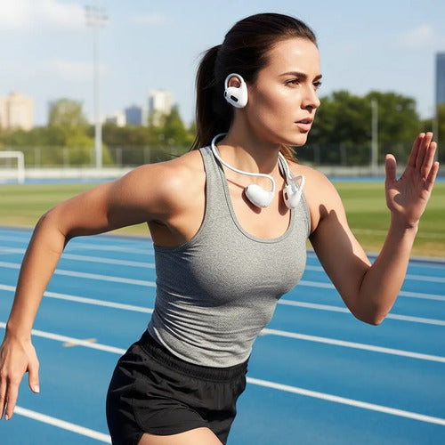 Auriculares Inalambricos Deportivos Manos Libres Bluetooth Blanco