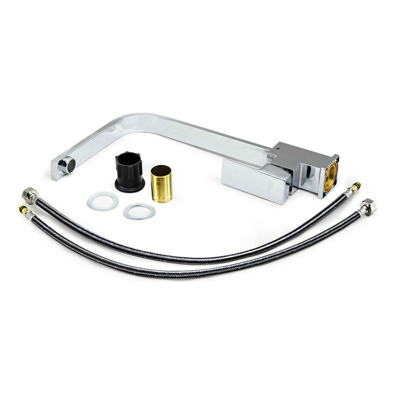 Grifo Mesada Monocomando Chato Canilla  Cocina + Colillas