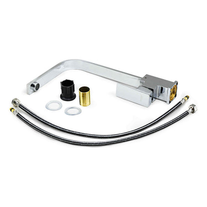 Grifo Mesada Monocomando Chato Canilla  Cocina + Colillas