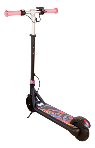 Monopatin Electrico Infantil Plegable 150w Bluetooth 16km/h Rosa