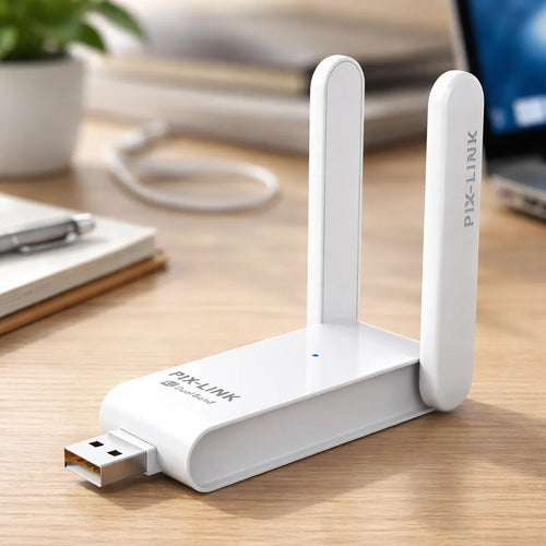 Adaptador Receptor Red Wifi Usb Inalambrico 600 Mbps Pc Mac