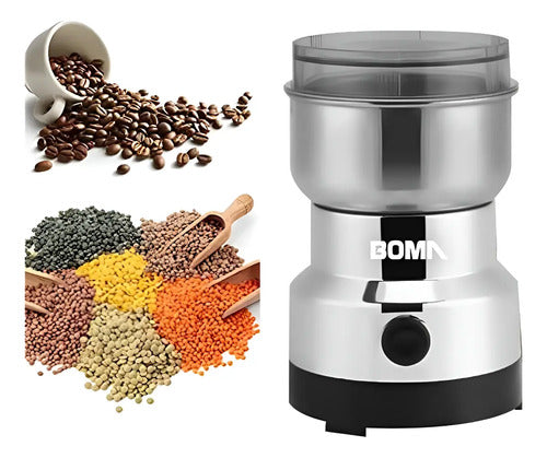 Molinillo Electrico Cafe Granos Pimienta 300ml 150w Plateado