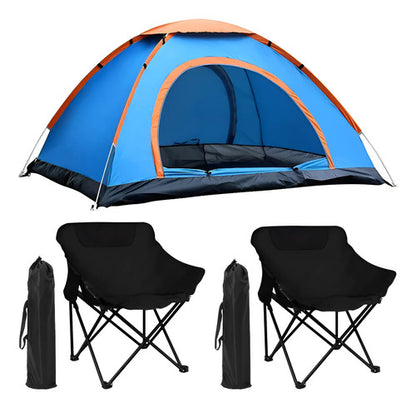 Carpa 6 Personas Iglu 200x250cm + 2 Sillas Plegables Camping Varios