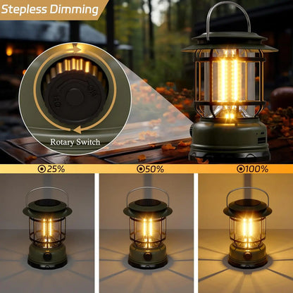 Farol Recargable Foco Solar Camping Linterna Con Cable Usb Varios