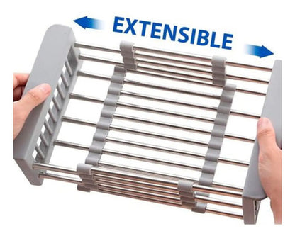 Escurridor De Pileta De Acero Inoxidable Extensible Cocina Varios