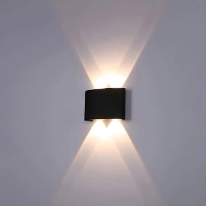Set X6 Aplique Pared Bidireccional Lampara Exterior 2 Luces