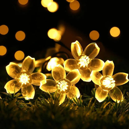 Guirnalda Solar Guia Luces Led Calidas Lamparas Decorar 10mt