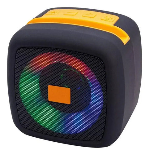 Parlante Bluetooth Portatil Mini Tws Tf Fm 1200mah 5w Audio Negro