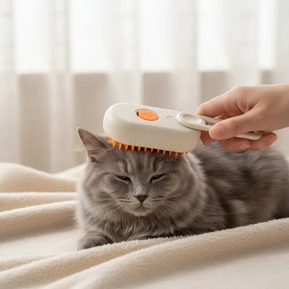 Peine Cepillo Vapor Para Mascotas Perro Gato Usb + Bolsitas