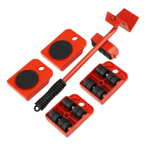 Base Movil Para Trasladar Electrodomesticos Muebles Ruedas Rojo