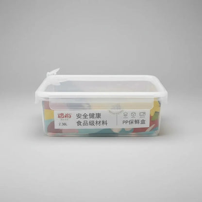 Recipiente Contenedor Hermetico Plastico Valvula 2.38l 24cm Blanco