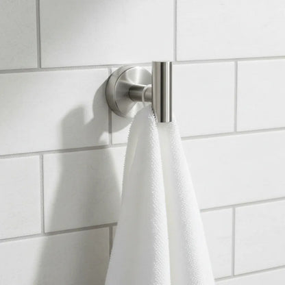 Gancho Perchero Baño Acero Pared Toalla Acero 6.5x5.5cm Plateado