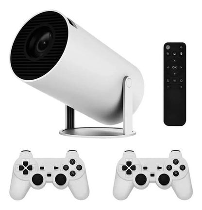 Proyector Smart Android Wifi Bluetooth Dos Joysticks 130  Blanco