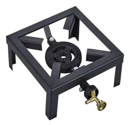 Cocinilla Quemador Gas Portatil Hornalla Metal Camping 25cm