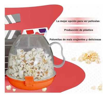 Popera Para Microondas Bowl Pop De Plastico Con Tapa Varios