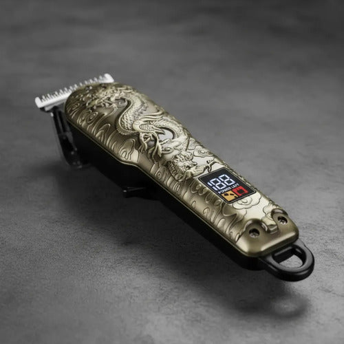 Cortapelo Profesional Vintage Usb 800mah Pantalla Lcd Bronce Envejecido